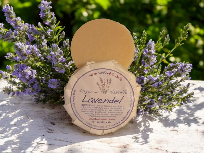 Körper und Haarseife Lavendel
